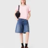 T-shirt met korte mouwen en ronde hals