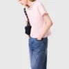 T-shirt met korte mouwen en ronde hals