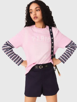 T-shirt met nautische print