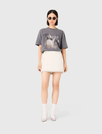 T-shirt met paardenprint