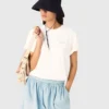 T-shirt met zomerse print