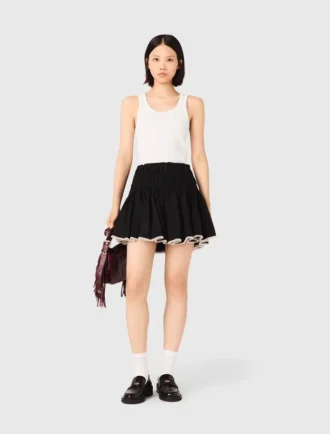 Tanktop van ribgebreid
