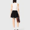 Tanktop van ribgebreid