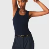 Tanktop van ribgebreid