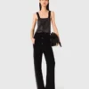 Top met bandjes en strass-steentjes