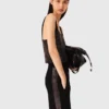 Top met bandjes en strass-steentjes