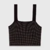 Top met bandjes en strass-steentjes
