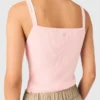 Top met hoge rechte hals