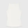 Top met hoge rechte hals