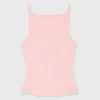 Top met hoge rechte hals