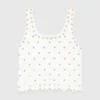 Top met spiegelende haakdetails