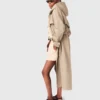 Trenchcoat met afneembare capuchon
