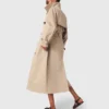 Trenchcoat met afneembare capuchon