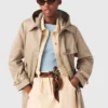 Trenchcoat met afneembare capuchon