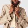 Trenchcoat met afneembare capuchon