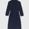 Trenchcoat met afneembare capuchon met strass-steentjes