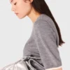 Trui met korte mouwen en strass