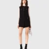 Tweed jumpsuit met strass-steentjes