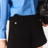 Tweedshort met strass