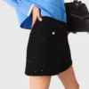 Tweedshort met strass
