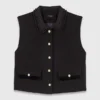 Tweedtop met afneembare kraag