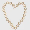 Vergulde hartketting