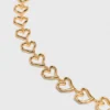 Vergulde hartketting