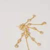 Vergulde oorbellen van gerecycled messing