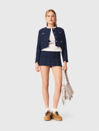 Versierde cropped blazer