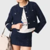 Versierde cropped blazer