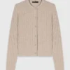 Vest met afneembare parelkraag
