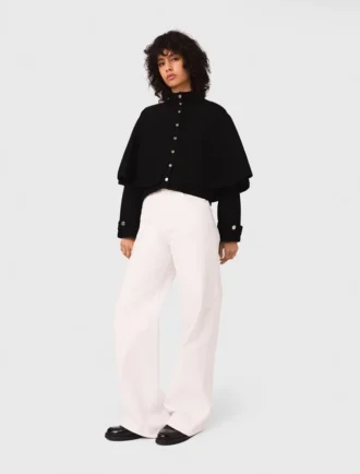 Vest met cape-effect