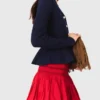 Vest met peplum-taille