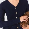 Vest met peplum-taille