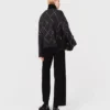 Vest met ruitmotief en strass