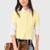 Vest met strass-hals