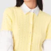 Vest met strass-hals