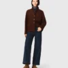 Wide jeans met opgestikte zakken