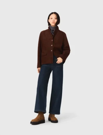 Wide jeans met opgestikte zakken