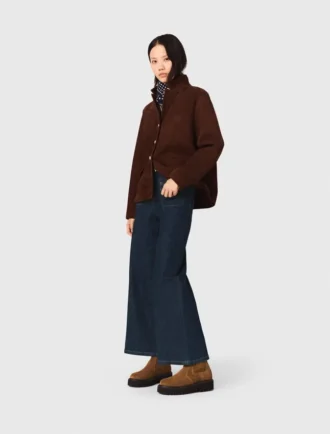 Wide jeans met opgestikte zakken