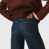 Wide jeans met opgestikte zakken