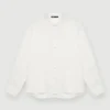 Witte zijden blouse