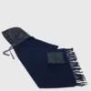 Wollen poncho met capuchon