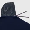 Wollen poncho met capuchon