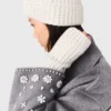 Wollen wanten met strass