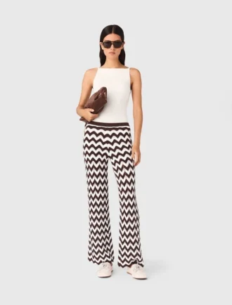 Zigzag gehaakte broek