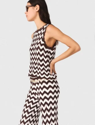 Zigzag gehaakte top