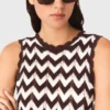 Zigzag gehaakte top
