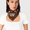 Zijden sjaal met bandana-print