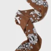 Zijden sjaal met bandana-print